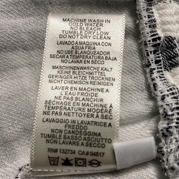 Cotton blend Cloth & Stone for Anthropology black & white top Size M, EUC - Picture 4 of 10